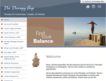 Tablet Screenshot of lakevilletherapy.com